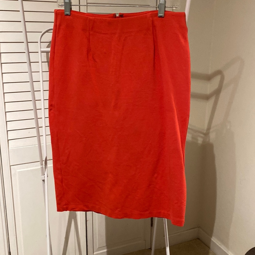 Halogen orange pencil skirt